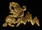 Golden Warrior, Kazakhstan, Snow Leopard, plaque, gold, mountains, 5th century B.C., Saka chieftain
