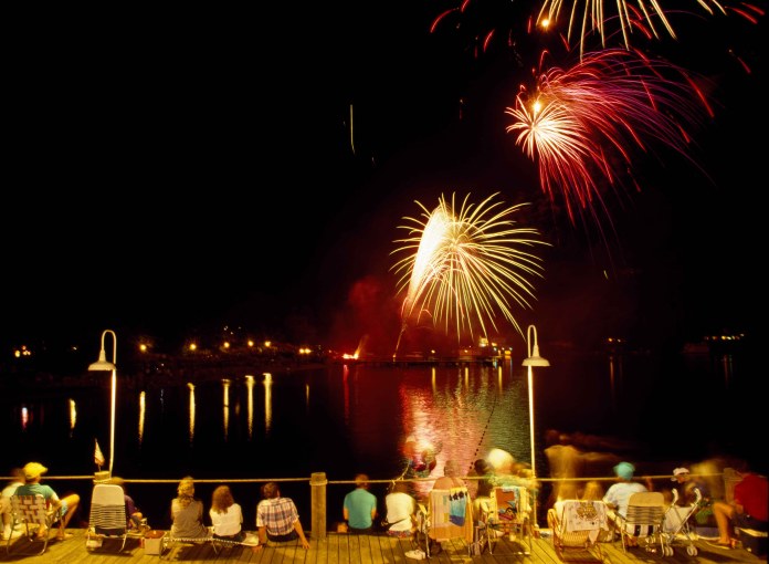 4th of July fireworks, Lake Lure, North Carolina