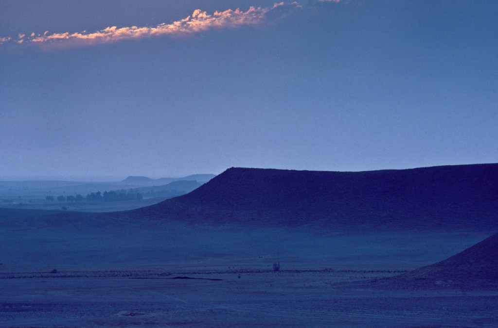 Arabia, Beauty in Nature, Blue, Central Arabia, Clouds, Landscape, Middle East, Najd, Nejd, Saudi Arabia, Sunrise, ancient land, desert, escarpment, highland region, iris in April, peaceful, plateau, solitary