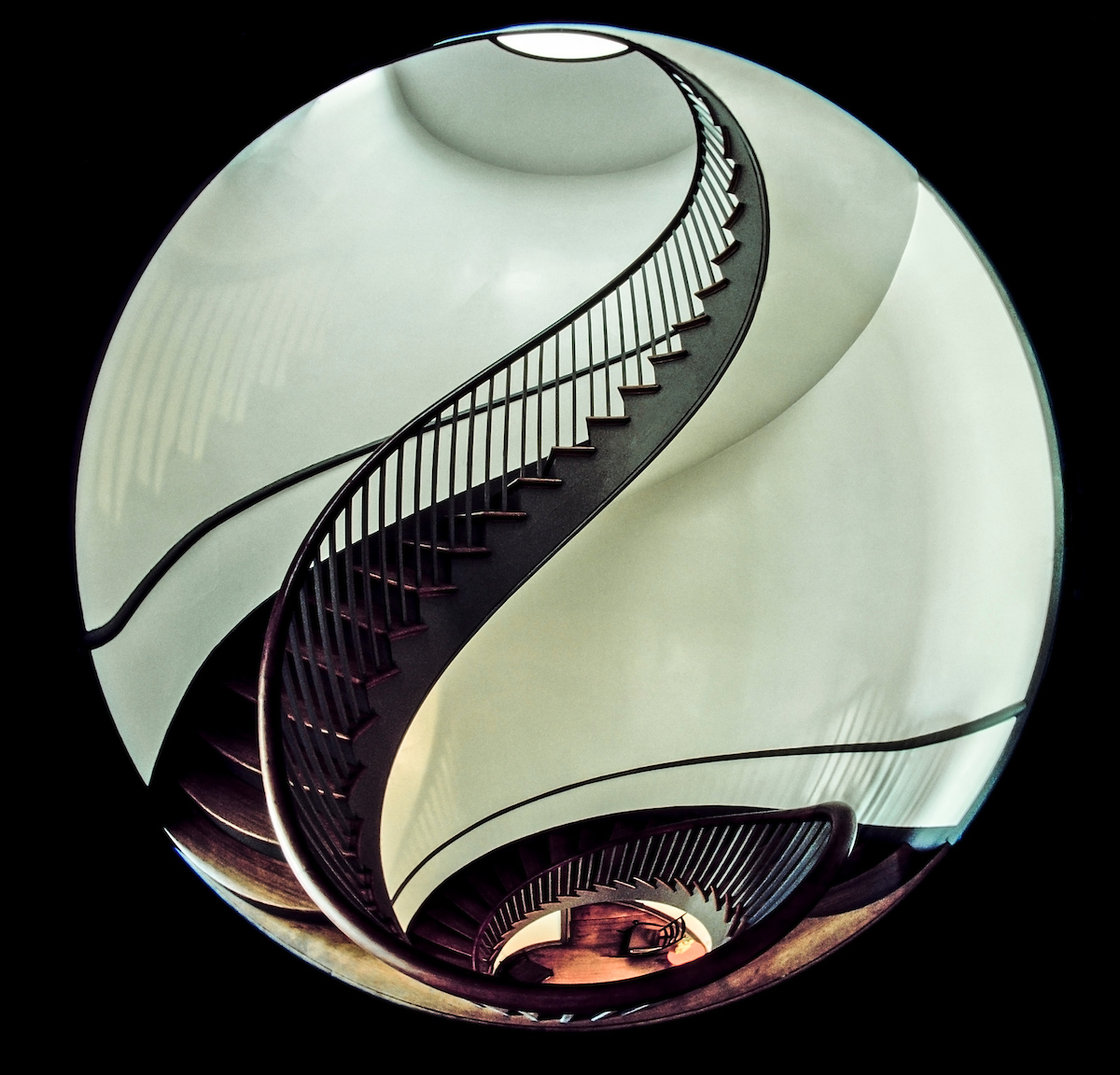 Architecture, Spiral Staircase, Shaker, Pleasant Hill, Kentucky, Art-of-Architecture