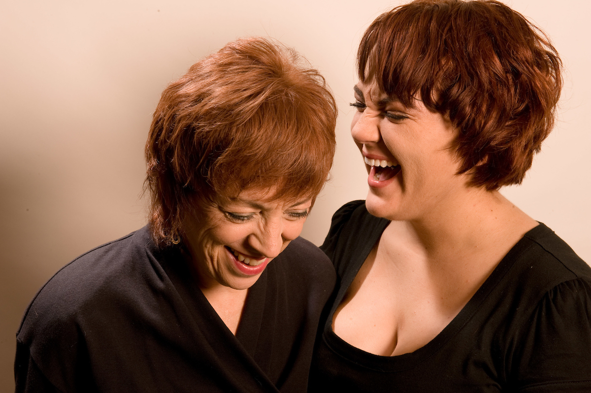 Mother daughter portrait, Patti and Layla Eastep.  Studio, Sarasota, Florida
