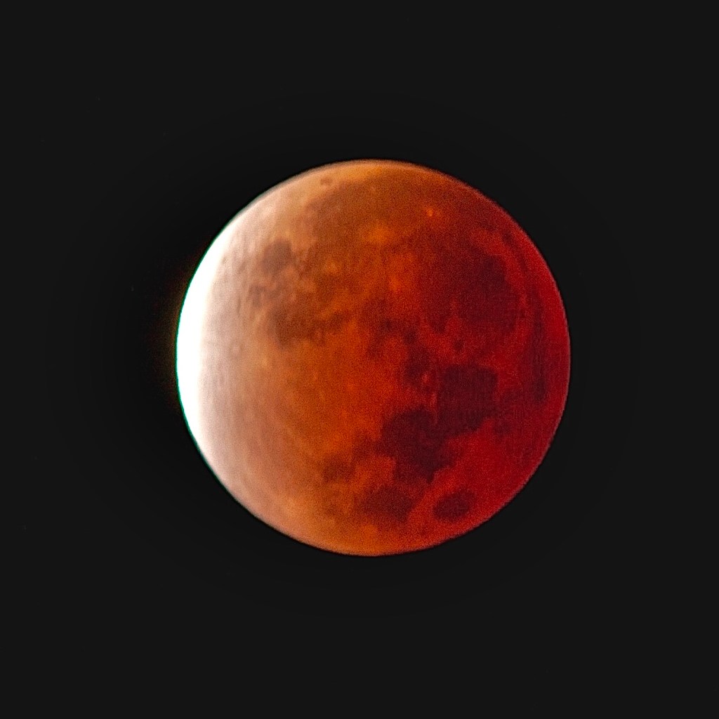 full moon, Blood Moon, Partial Lunar Eclipse