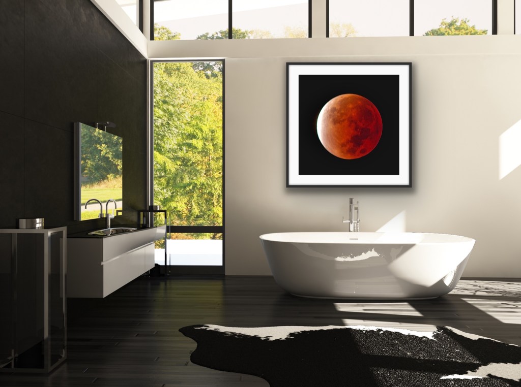 full moon, blood moon, partial lunar eclipse